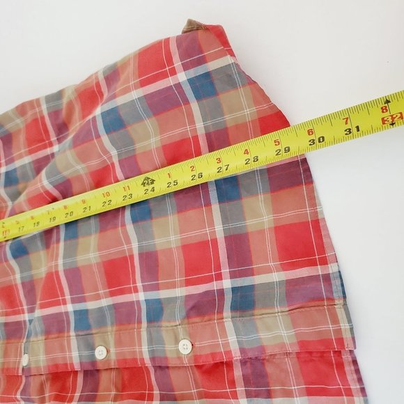 PATAGONIA Red/Blue Organic Cotton Plaid Shirt - Picture 8 of 8